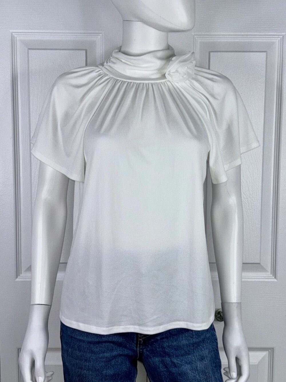 CABLE & GAUGE women's short sleeves medium sweater NEW!!